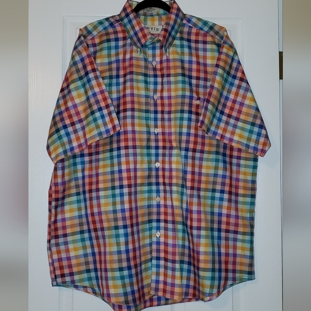 ORVIS Plaid Button Down Size XL